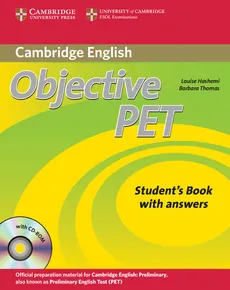 Objective PET Self-study Pack Student's Book with answers + 4CD - Outlet - Louise Hashemi, Barbara Thomas