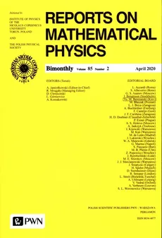 Report On Mathematical Physics 85/2 - Polska - Praca zbiorowa