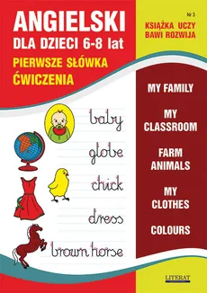 Angielski dla dzieci 3 Pierwsze słówka Ćwiczenia 6-8 lat - Outlet - Joanna Bednarska