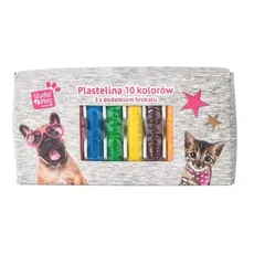 Plastelina Studio Pets 10 kolorów szara