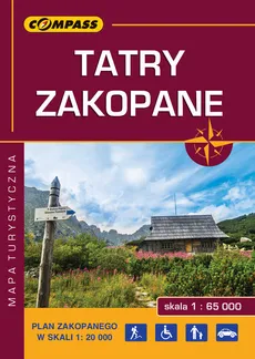 Tatry Zakopane Mapa turystyczna 1:65 000