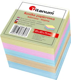 Kostka papierowa Titanum Kolorowa klejona duża