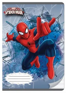 Zeszyt A5 w trzy linie 16 kartek Spider-Man 5 sztuk