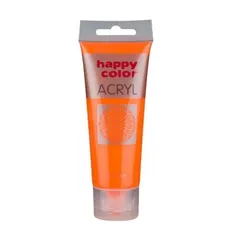 Farba akrylowa Happycolor 75 ml pomarańczowy fluo