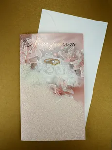 Karnet Ślub z kopertą + kieszeń na pieniądze