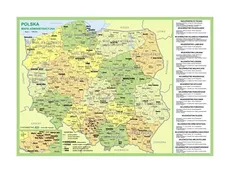 Podkładka na biurko Polska mapa administracyjna