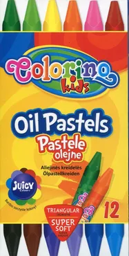 Pastele olejne trójkątne Colorino Kids 12 kolorów