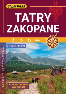 Mapa Tatry Zakopane