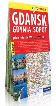Gdańsk Gdynia Sopot Plan miasta 1:26 000