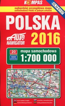 Polska 2016 Mapa samochodowa 1:700 000 - Outlet