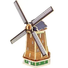 Puzzle drewniane 3D Holenderski wiatrak