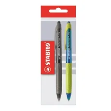 Długopis Stabilo Performer niebieski + czarny 2 sztuki