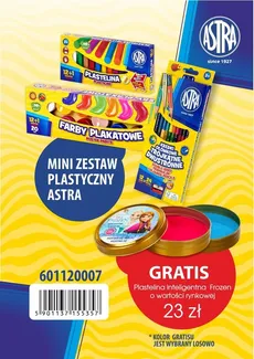 Mini zestaw plastyczny Astra + plastelina IQ Frozen gratis