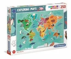 Puzzle SuperColor 250 Exploring Maps
