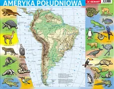 Puzzle ramkowe 72 Ameryka Południowa mapa fizyczna - Outlet
