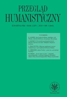 Przegląd Humanistyczny 2020/1 (468)