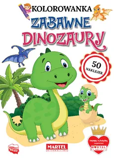 Zabawne dinozaury z naklejkami - Adam Gdula, Katarzyna Ratajszczak, Hubert Włodarczyk