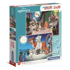 Puzzle SuperColor 2X20 Disney Animal Friends