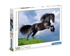 Puzzle 500 High Quality Collection Fresian Black Horse