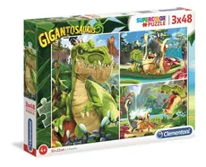 Puzzle Supercolor 3x48 Gigantosaurus