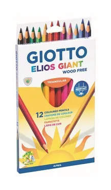 Kredki Giotto Elios Giant 12 kolorów - Outlet