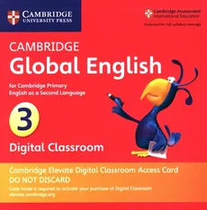 Cambridge Global English 3 Cambridge Elevate Digital Classroom Access Card