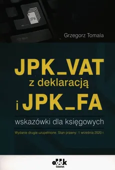 JPK_VAT z deklaracją i JPK_FA - Outlet - Grzegorz Tomala