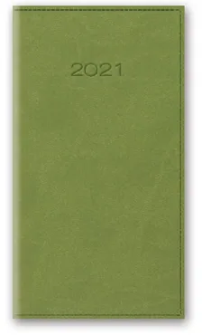 Kalendarz 2021 11T A6 kieszonkowy jasnozielony vivella