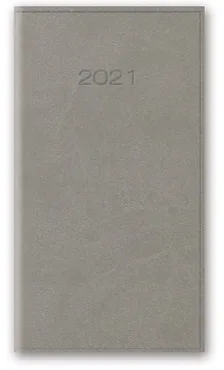 Kalendarz 2021 11T A6 kieszonkowy szary vivella