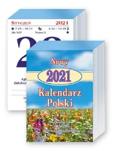 Kalendarz 2021 KL 05 Nowy Kalendarz Polski zdzierak 6 sztuk