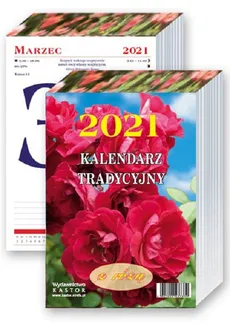 Kalendarz 2021 KL14 Kalendarz tradycyjny z różą zdzierak
