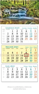 Kalendarz 2021 trójdzielny KT 04 Strumień - Outlet
