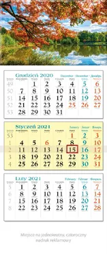 Kalendarz 2021 trójdzielny KT 05 Park