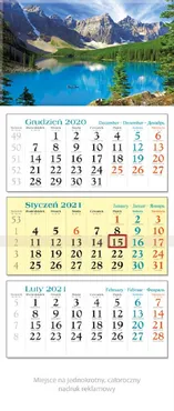 Kalendarz 2021 trójdzielny KT 07 Horyzont - Outlet