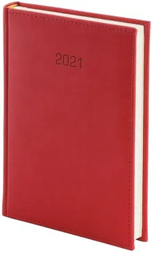 Kalendarz 2021 B5 dzienny Vivella czerwony