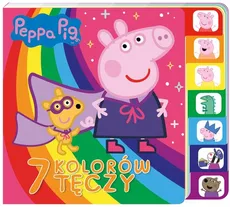 Peppa Pig Książka z registrami 7 kolorów tęczy - Outlet - zbiorowe opracowanie