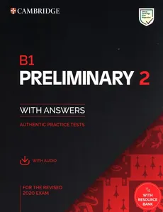 B1 Preliminary 2 Student's Book with Answers with Audio with Resource Bank - Outlet