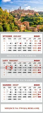 Kalendarz trójdzielny Siena