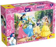 Puzzle dwustronne Maxi 108 Disney Princess Na zawsze