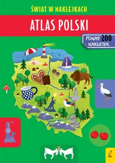 Atlas Polski Świat w naklejkach - Outlet - Patrycja Zarawska