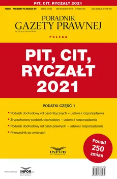 PIT CIT Ryczałt 2021 Podatki Część 1 - Outlet