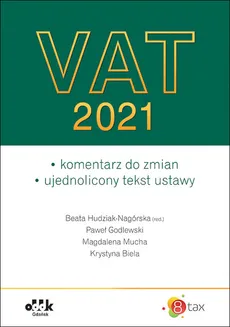VAT 2021 - Krystyna Biela, Paweł Godlewski, Beata Hudziak-Nagórska, Magdalena Mucha