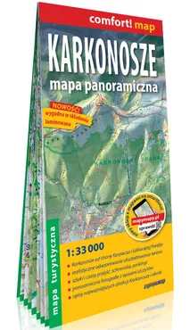 Karkonosze Mapa panoramiczna laminowana mapa turystyczna 1:33 000 - Outlet