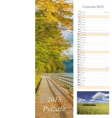 Kalendarz 2018 Pejzaże (13 plansz) Pasek - Outlet - Praca zbiorowa