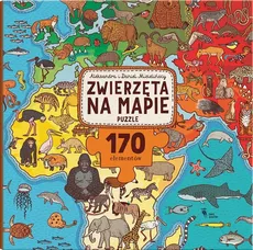 Zwierzęta na mapie. Puzzle 170 el - Outlet - MIZIELIŃSCY ALEKSANDRA I DANIEL