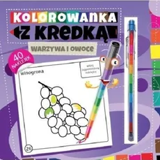 Kolorowanka z kredką Warzywa i owoce - Outlet - Marcin Południak