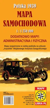 Mapa samochodowa Polska 1939 - Praca zbiorowa