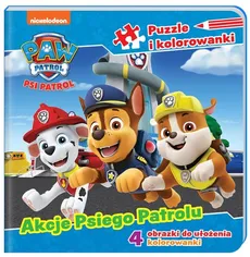 Psi Patrol Puzzle i kolorowanki Akcje Psiego Patrolu