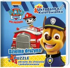 Psi Patrol Układanka - Kolorowanka Dzielna drużyna.