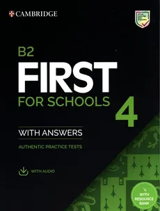 B2 First for Schools 4 Student's Book with Answers with Audio with Resource Bank - Outlet